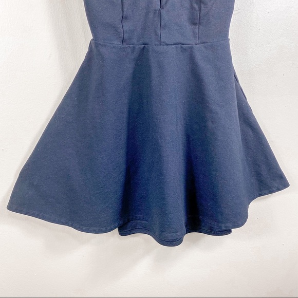 Lulu’s Black Fit n Flare Skater Mini Dress Medium - Picture 8 of 11